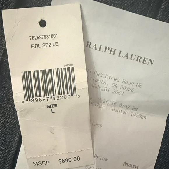 Double RL (RRL) Limited Edition 1 of 100 Coast to Coast Denim Jacket -Size Large - Picture 7 of 15